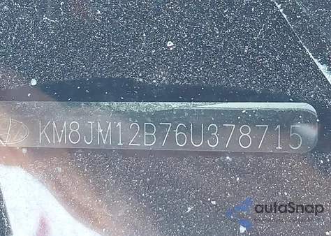 2006 Hyundai Tucson Gl from USA, damaged, VIN KM8JM12B76U378715